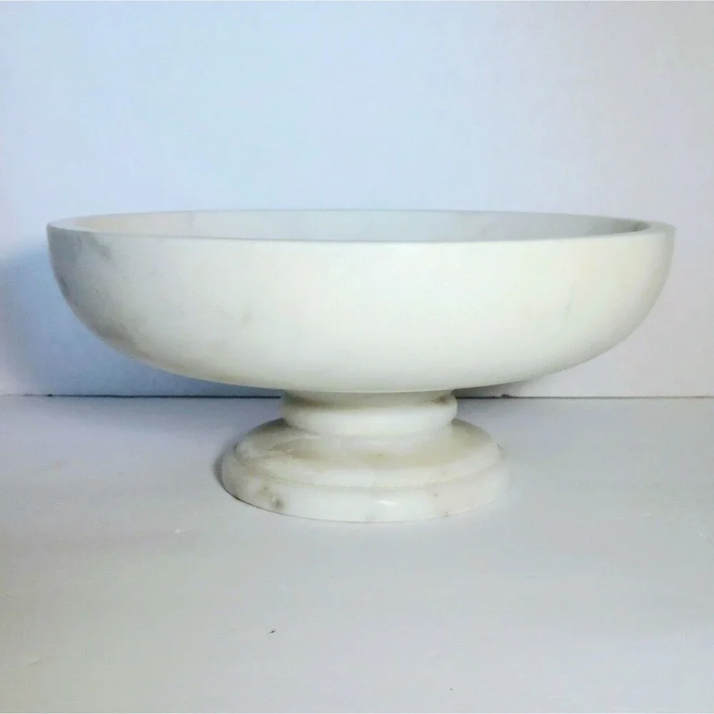 Marble Fruit Bowl-Williams Sonoma 37643p Round Label Still Attached EUC